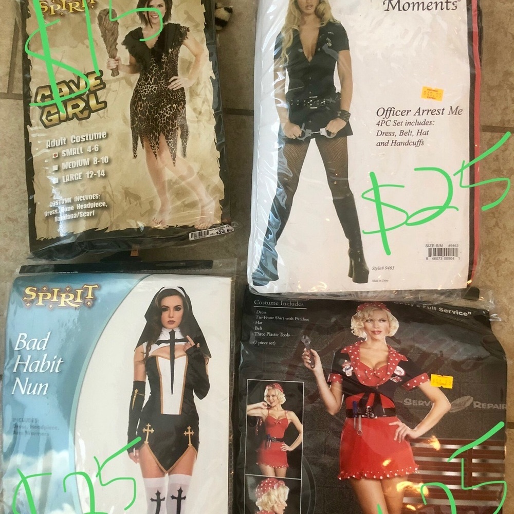 Women’s Halloween costumes-$25 each